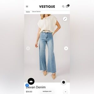 Vestique Light Blue Flare Jeans